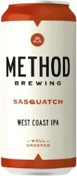 The Beer Drop Method Brewing Sasquatch West Coast IPA Method Brewing Sasquatch West Coast IPA