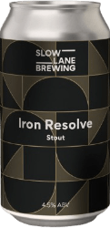 The Beer Drop Slow Lane Brewing Iron Resolve Stout Slow Lane Brewing Iron Resolve Stout