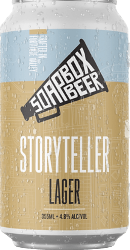 The Beer Drop Soapbox Beer Storyteller Lager￼Jo