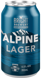 The Beer Drop Bright Brewery Alpine Lager